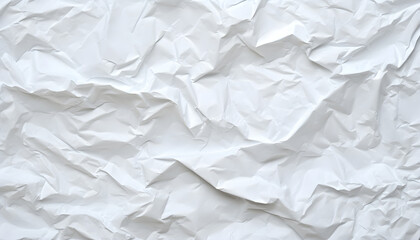 Crumpled white paper texture background