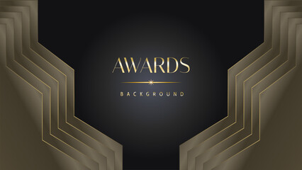 Black gold royal awards graphics background lines sparkle elegant shine modern glitter template luxury premium corporate abstract design.