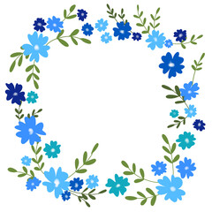 Floral wreath illustration