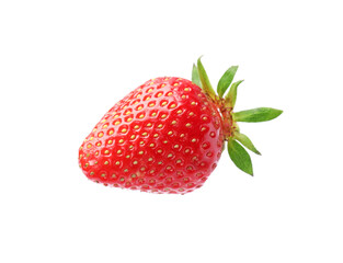 Delicious fresh ripe strawberry isolated on white