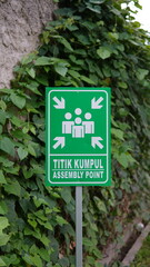 evacuation assembly point signage