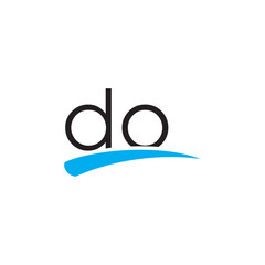 Fototapeta premium Letter DO modern logo design