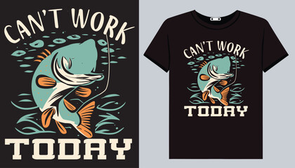 Fishing t-shirt design, outdoor, angling, fisherman, lake