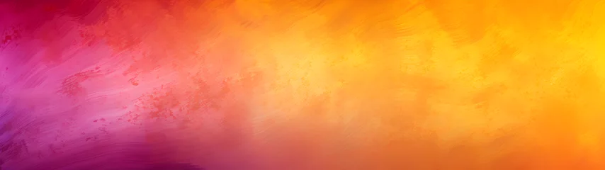 Fototapeten Yellow gold amber, orange coral fire red, bright pink magenta purple violet abstract background texture. Design Fall . Color gradient ombre blur. © Daniel