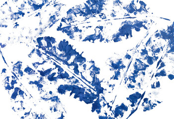 Abstract blue watercolor on a white background.