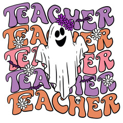 Teacher ghost halloween