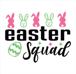 Obraz premium SVG, Easter Bunny svg, Easter Hunting Squad, Easter Designs, Easter for Kids, Cut File Cricut