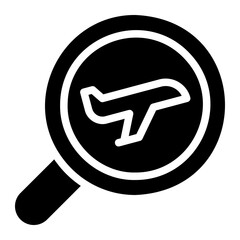 searching glyph icon