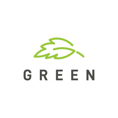 Nature with Letter G Leaf Logo