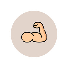 illustration of medical set icons such as body anatomy