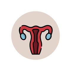 illustration of medical set icons such as body anatomy