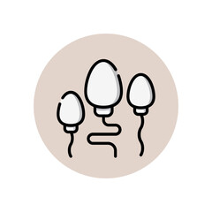 Fototapeta premium illustration of medical set icons such as body anatomy