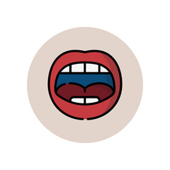 illustration of medical set icons such as body anatomy