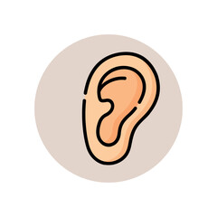 illustration of medical set icons such as body anatomy