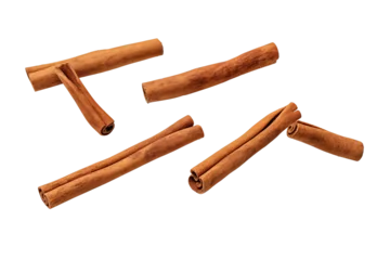 Foto op Canvas cinnamon sticks isolated on white background. PNG. Generative AI © harysxu