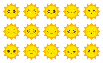 Sun Yellow Vector Set