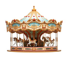 Carousel Isolated on Transparent Background
