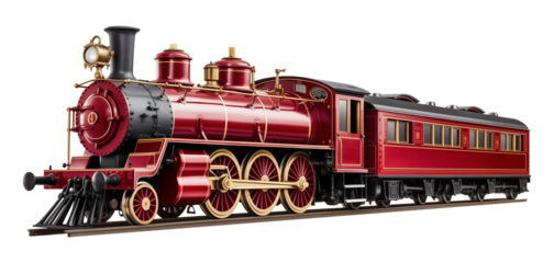 Train Isolated on Transparent Background
