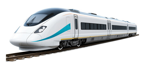 Bullet Train Isolated on Transparent Background
