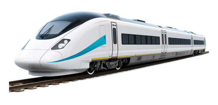 Bullet Train Isolated on Transparent Background
 - Powered by Adobe