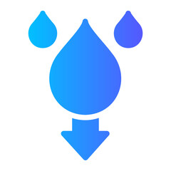 water crisis gradient icon