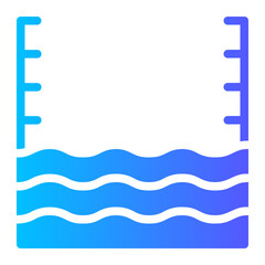 water level gradient icon