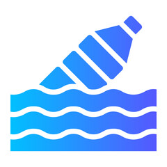 water pollution gradient icon