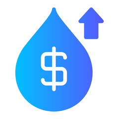 water price gradient icon