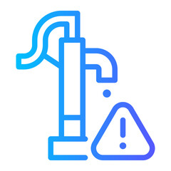 water pump gradient icon