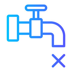 water tap gradient icon