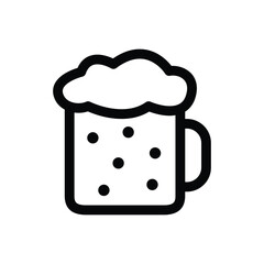 Drink beer mug vector icon