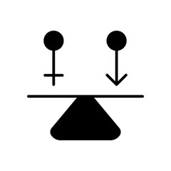 human rights glyph icon