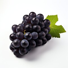 Fototapeta premium black grapes real photo photorealistic stock photography