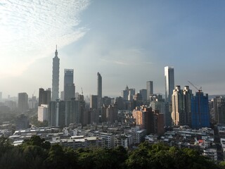 Obraz premium City skyline of Taipei.