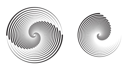 illustration of a fingerprint, spiral circle