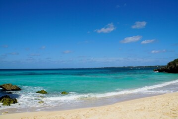 Sunayama Beach with Blue Sky, Miyako Island - Okinawa