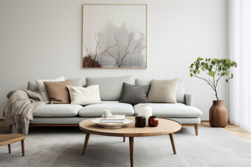 Scandinavian Modern Living Room - Minimalist Elegance