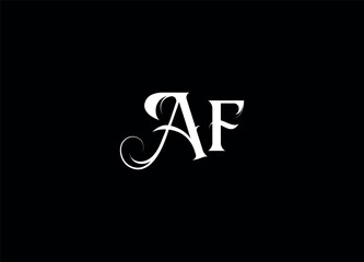 AF creative logo design and monogram logo