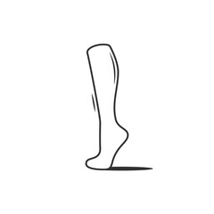 Men Foot with Socks vector illustration. Fashion concept. Winter clothing, Sport season, Winter season. Socks for foot cover vector design with shadow.