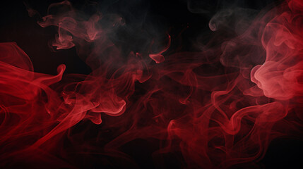Red and Black Smoke Background:A Dynamic Blend of Fiery Hues