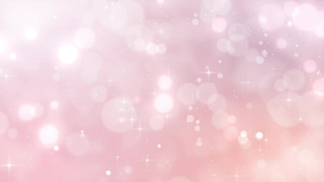 Cute pink glitter. Christmas or Valentine background. Loop video.(072)