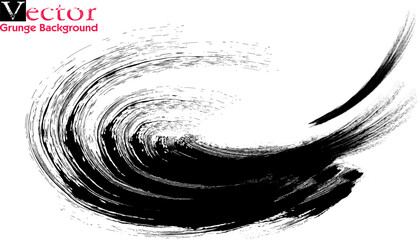 Grunge Brush Strokes Banner Background, Grunge Wave Logo Element. Surfing Icon . Brush Stroke . Vector Illustration. Vector brush Stroke eps8