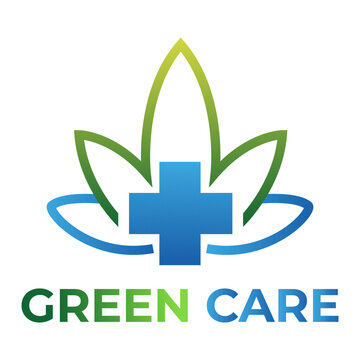 Medical logo vector template Ecologic company logo Leaf logo colorful gradient illustrations vector
