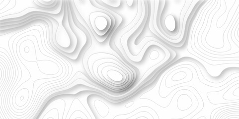 Seamless pattern wave lines Topographic map. Geographic mountain relief. Abstract lines background. Contour maps. Vector illustration, Topo contour map on white background, Topographic contour lines.
