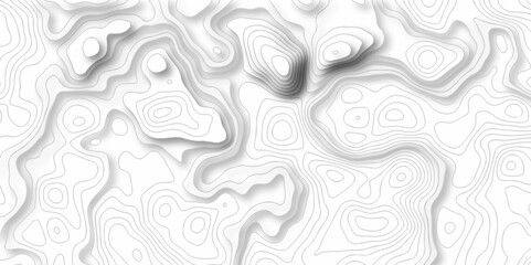 Seamless pattern wave lines Topographic map. Geographic mountain relief. Abstract lines background. Contour maps. Vector illustration, Topo contour map on white background, Topographic contour lines.