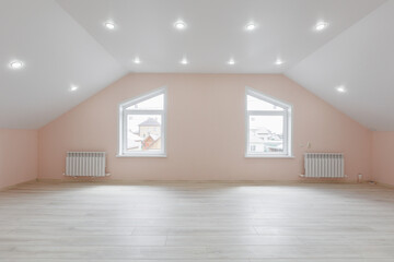 unfurnished house or apartment in bright colors