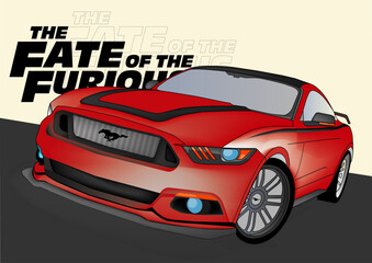 Naklejka premium sports car
