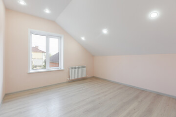 unfurnished house or apartment in bright colors