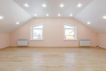 unfurnished house or apartment in bright colors