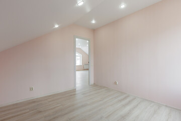 unfurnished house or apartment in bright colors